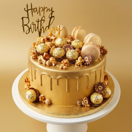 Golden grand blast cake