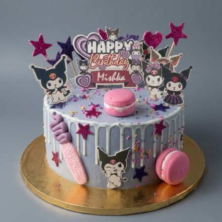 Kuromi macroni cake