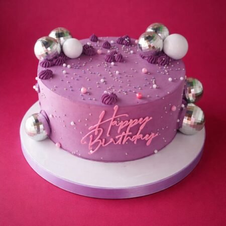 Lavender decor cake