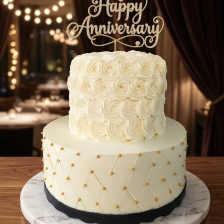 Elegant Anniversary Cake